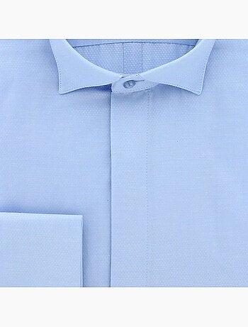 Chemise homme col cassé tissu armuré coupe cintrée CROKEN Andrew Mac Allister