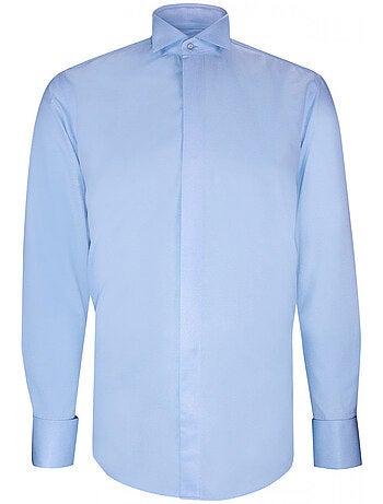 Chemise homme col cassé tissu armuré coupe cintrée CROKEN Andrew Mac Allister