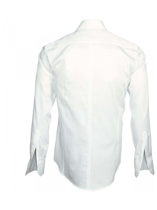 Chemise homme col crocodile coupe cintrée SPARK Andrew Mac Allister Blanc , 41 - Kiabi