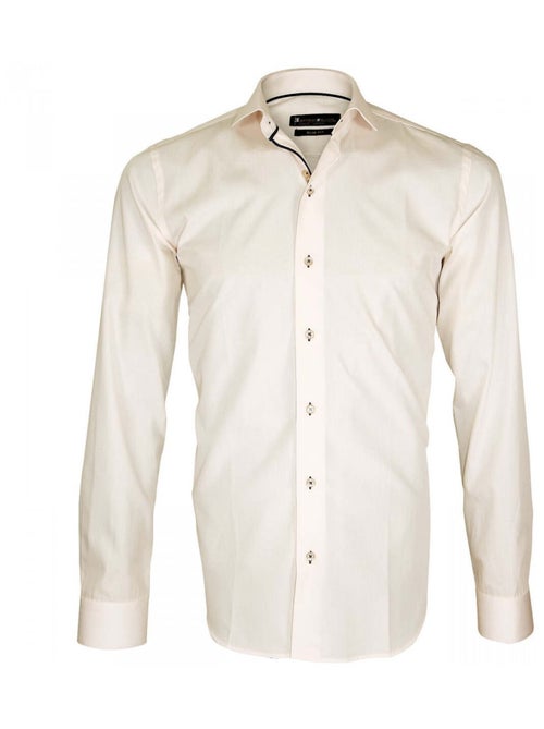 Chemise homme col italien coupe cintrée ADINO Emporio balzani Rose , 44 - Kiabi
