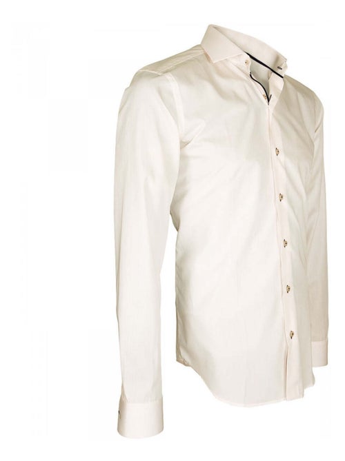 Chemise homme col italien coupe cintrée ADINO Emporio balzani Rose , 44 - Kiabi