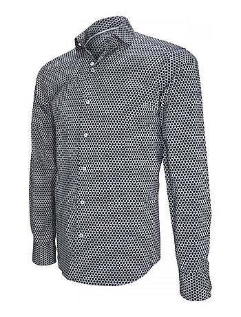 Chemise homme col italien coupe cintrée GAETANO Emporio balzani Bleu , 41