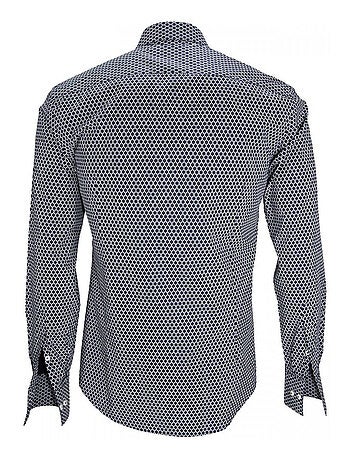 Chemise homme col italien coupe cintrée GAETANO Emporio balzani Bleu , 41
