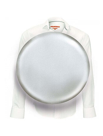 Chemise homme col Italien coupe cintrée HARRY Andrew Mac Allister Blanc cassé , 38