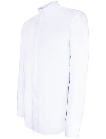 Chemise homme col mao coupe cintrée MAHAUT Emporio balzani Blanc , 42