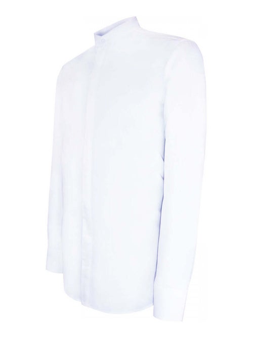 Chemise homme col mao coupe cintrée MAHAUT Emporio balzani Blanc , 44 - Kiabi