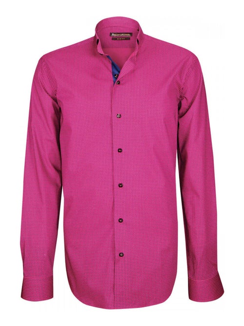 Chemise homme col officier coupe cintrée PUNTO Emporio balzani Rose , 42 - Kiabi