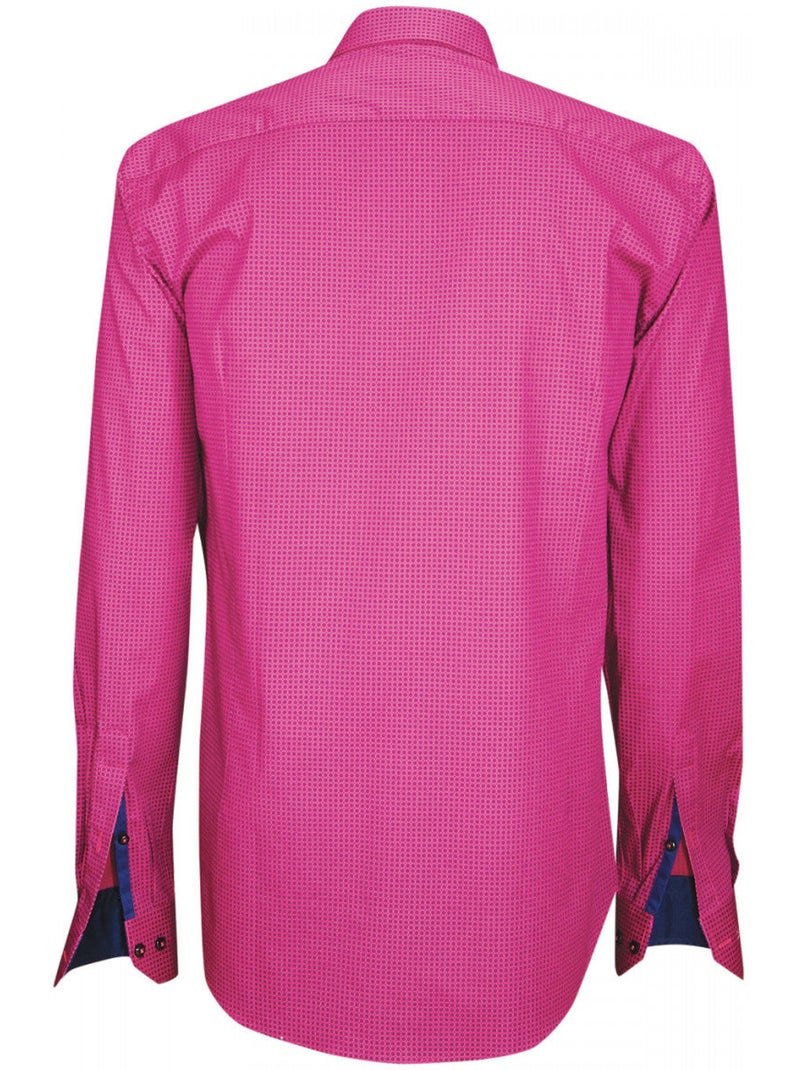 Chemise homme col officier coupe cintrée PUNTO Emporio balzani Rose , 43 Rose - Kiabi