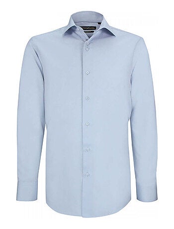 Chemise homme coupe ajustée tissu armuré uni coupe cintrée CUCITO Emporio balzani