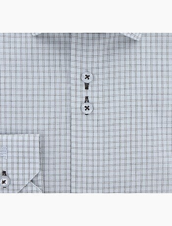 Chemise homme coupe droite à carreaux GIORDANO Emporio Balzani