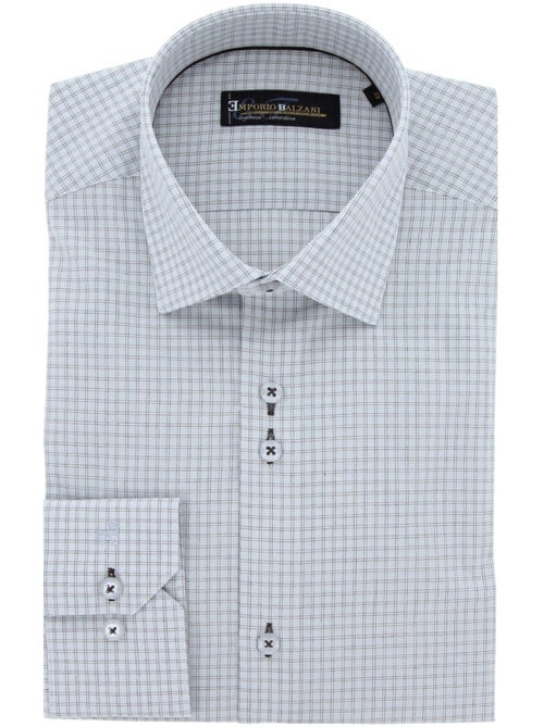 Chemise homme coupe droite à carreaux GIORDANO Emporio Balzani - Kiabi