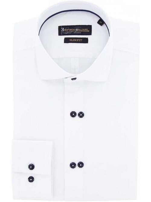 Chemise homme double boutonnage coupe cintrée DOTTIO Emporio balzani - Kiabi
