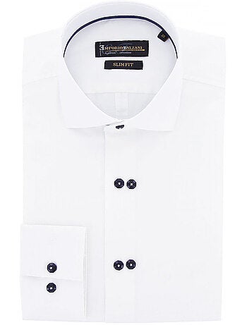 Chemise homme double boutonnage coupe cintrée DOTTIO Emporio balzani