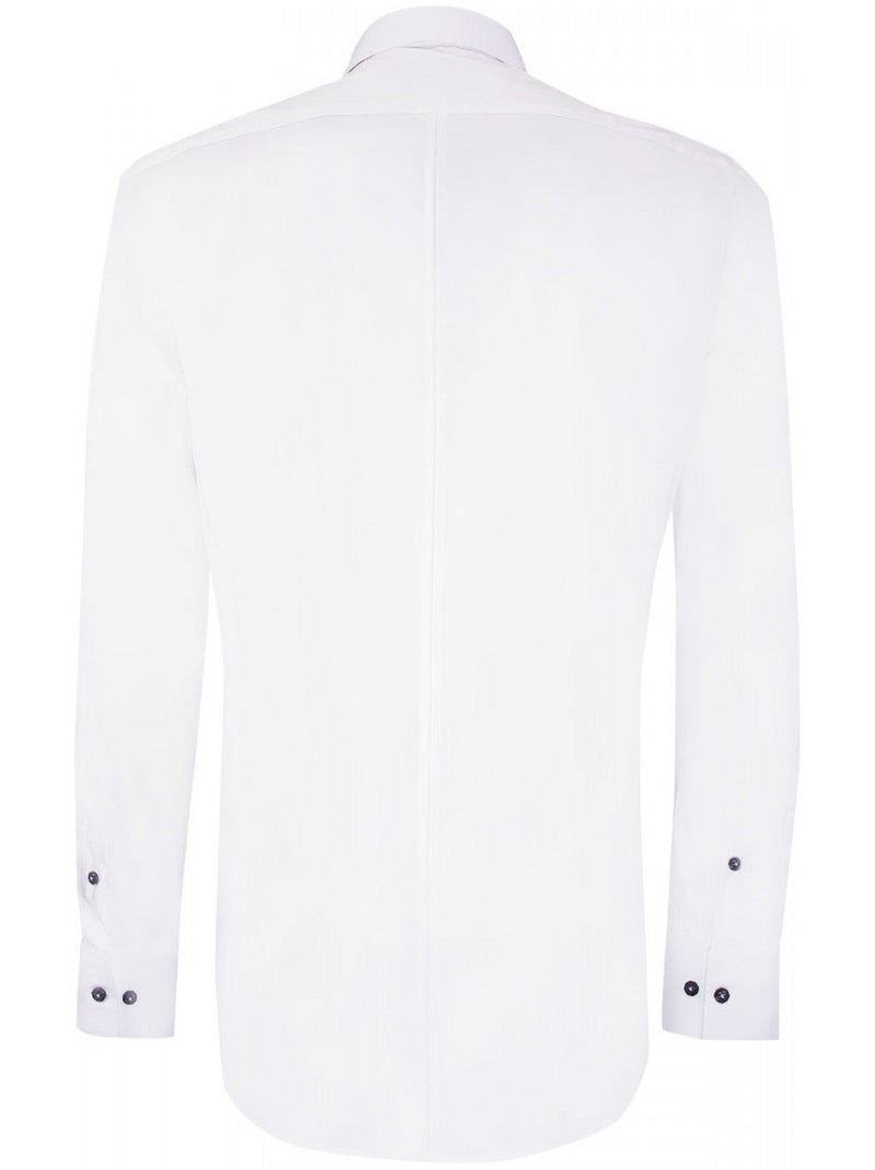 Chemise homme double boutonnage coupe cintrée DOTTIO Emporio balzani Noir Rouge - Kiabi
