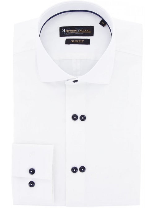 Chemise homme double boutonnage coupe cintrée DOTTIO Emporio balzani - Kiabi Chemise homme double boutonnage coupe cintrée DOTTIO Emporio balzani - Kiabi