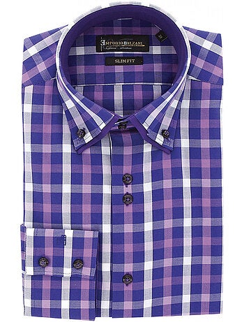 Chemise homme double col à coudières coupe cintrée LORENZO Emporio balzani
