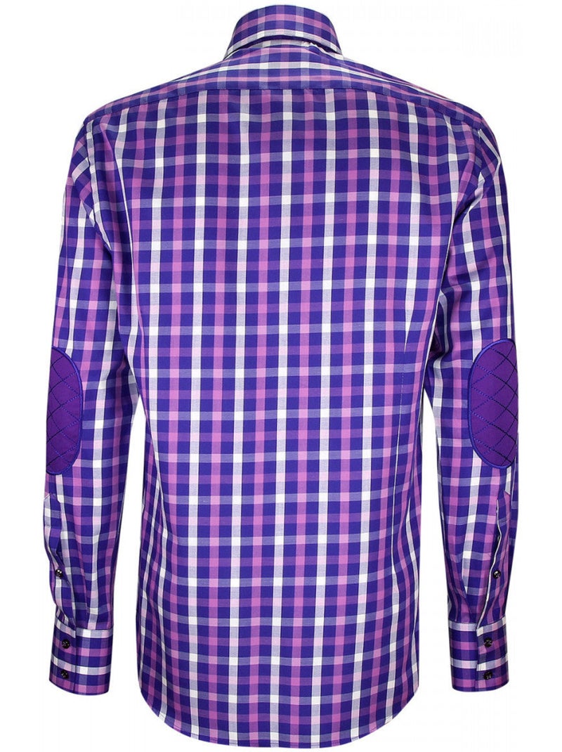 Chemise homme double col à coudières coupe cintrée LORENZO Emporio balzani Vert - Kiabi