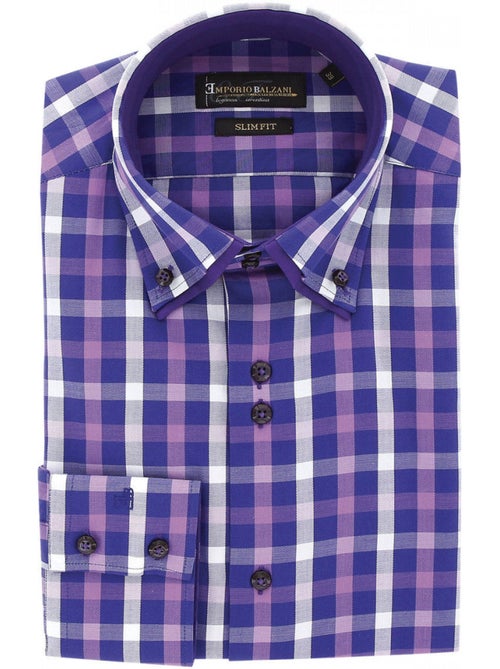 Chemise homme double col à coudières coupe cintrée LORENZO Emporio balzani - Kiabi Chemise homme double col à coudières coupe cintrée LORENZO Emporio balzani - Kiabi