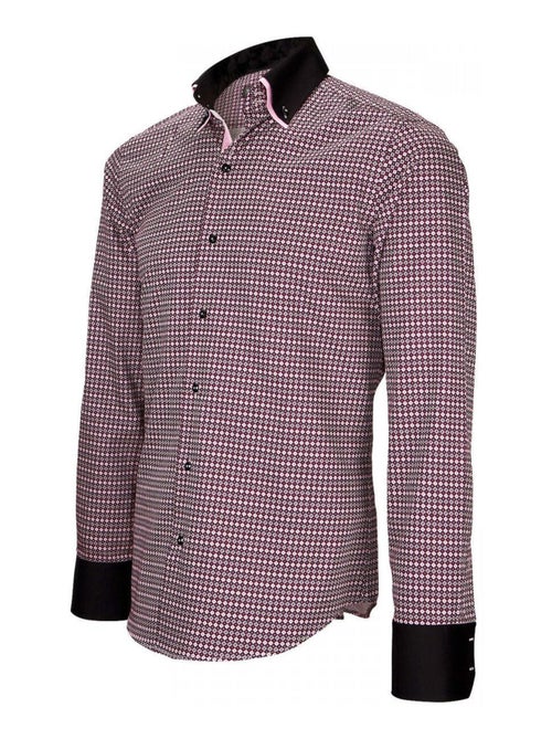 Chemise homme double col coupe cintrée DOPPIO Emporio balzani Bordeaux , 42 - Kiabi