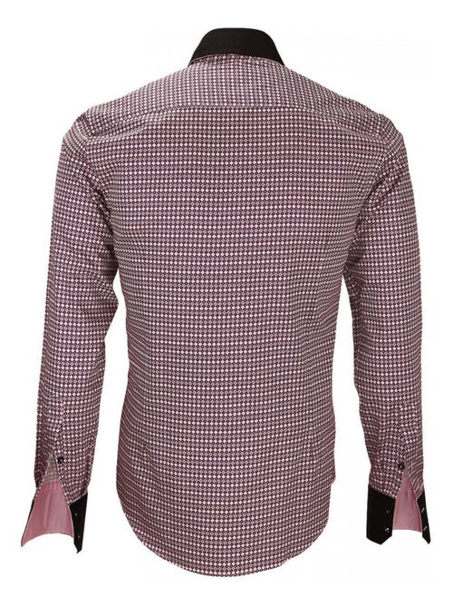 Chemise homme double col coupe cintrée DOPPIO Emporio balzani Bordeaux , 42 - Kiabi