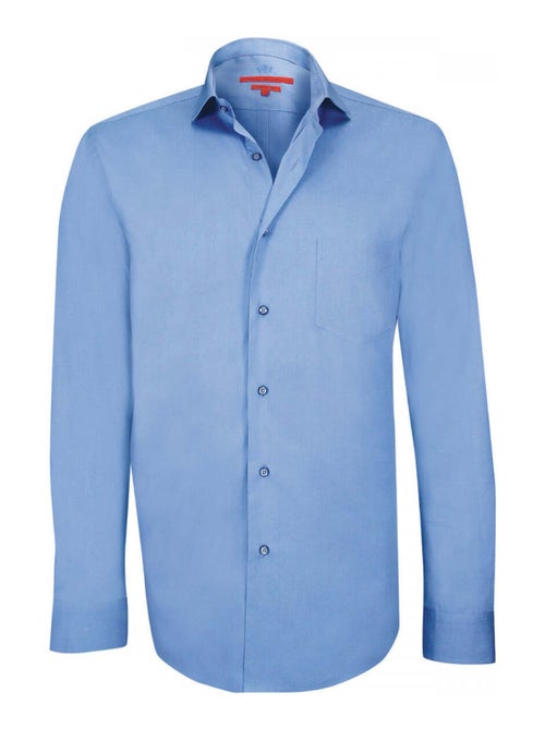 Chemise homme double fil 120,2 coupe cintrée CARNABY Andrew Mac Allister Bleu ciel , 39 - Kiabi