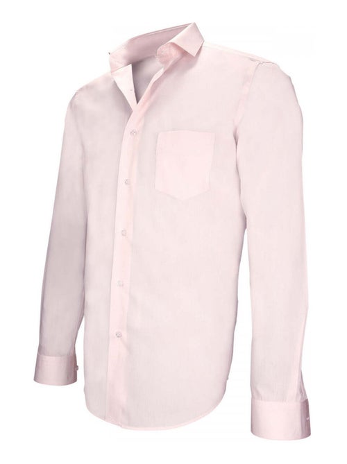 Chemise homme double fil 120,2 coupe cintrée CARNABY Andrew Mac Allister Rose clair , 40 - Kiabi