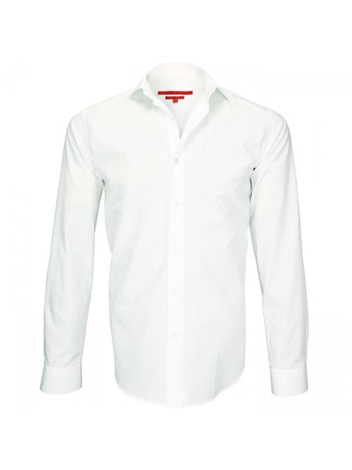Chemise homme double fil 120,2 coupe cintrée LUXURY Andrew Mac Allister Bleu , 38 - Kiabi