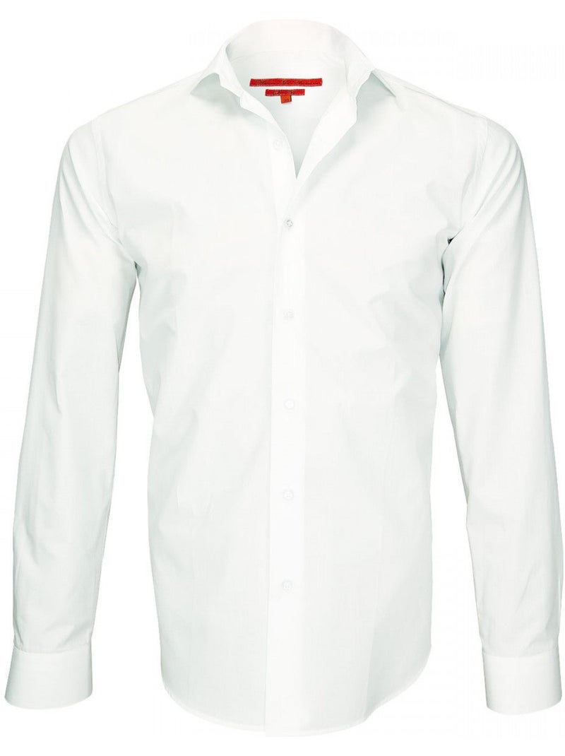 Chemise homme double fil 120,2 coupe cintrée LUXURY Andrew Mac Allister Bleu , 43 Bleu - Kiabi
