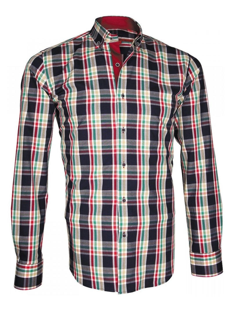 Chemise homme écossais coupe cintrée WEEK-END Andrew Mac Allister Bleu , 40 Bleu - Kiabi