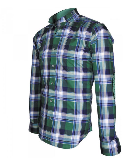 Chemise homme écossais coupe cintrée WEEK-END Andrew Mac Allister Bleu , 40 - Kiabi