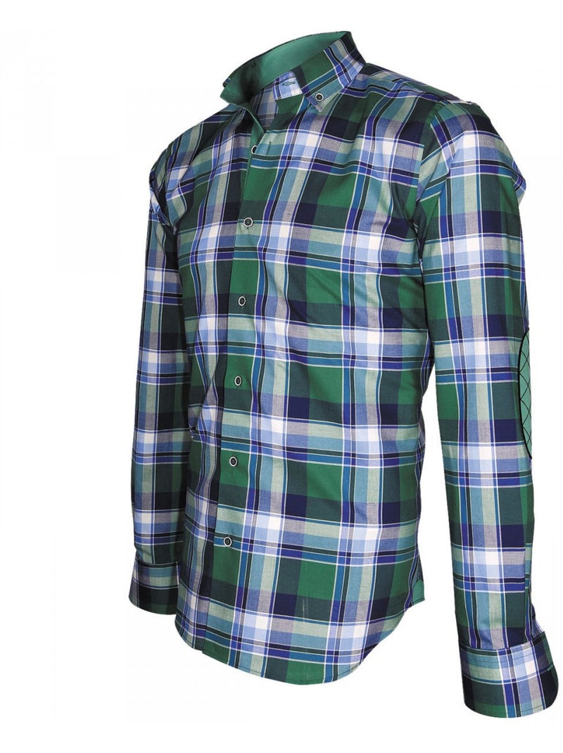Chemise homme écossais coupe cintrée WEEK-END Andrew Mac Allister Bleu - Kiabi