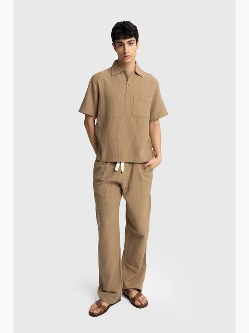 Chemise homme en coton à manches courtes coupe décontractée giesto - Kiabi Chemise homme en coton à manches courtes coupe décontractée giesto - Kiabi
