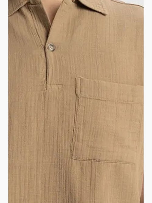 Chemise homme en coton à manches courtes coupe décontractée giesto - Kiabi Chemise homme en coton à manches courtes coupe décontractée giesto - Kiabi