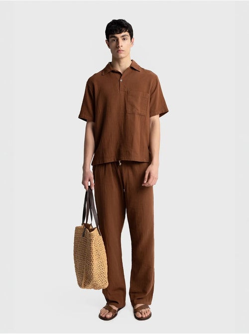 Chemise homme en coton à manches courtes coupe décontractée giesto - Kiabi Chemise homme en coton à manches courtes coupe décontractée giesto - Kiabi