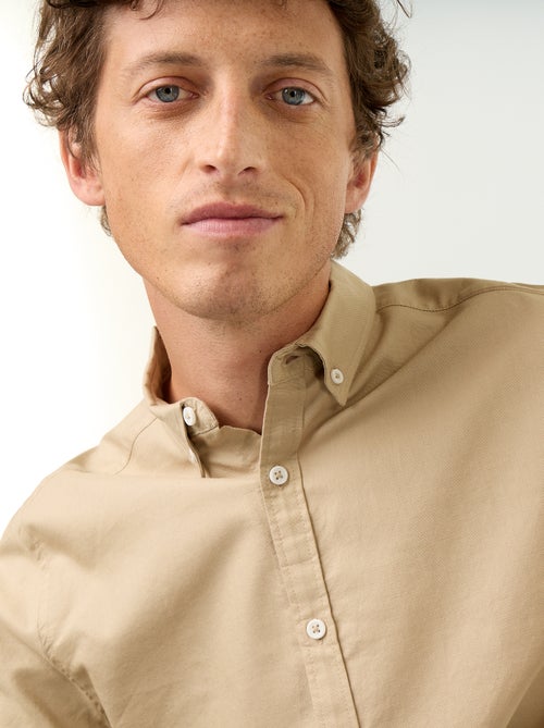 Chemise homme en coton à manches longues - Kiabi Chemise homme en coton à manches longues - Kiabi