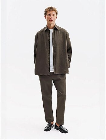 Chemise homme en coton et élasthanne giesto