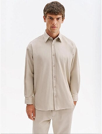 Chemise homme en coton et lycra giesto