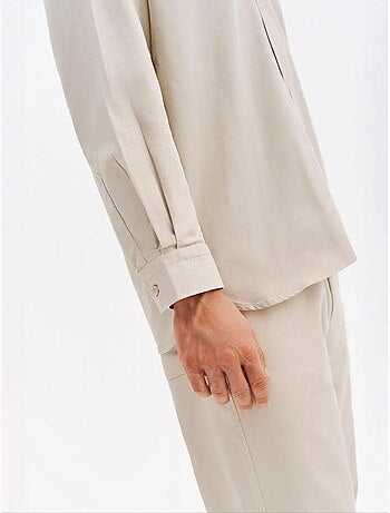 Chemise homme en coton et lycra giesto
