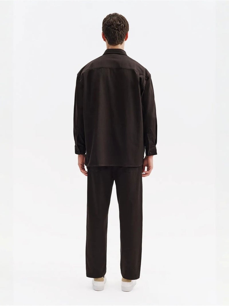 Chemise homme en coton et lycra giesto Noir - Kiabi