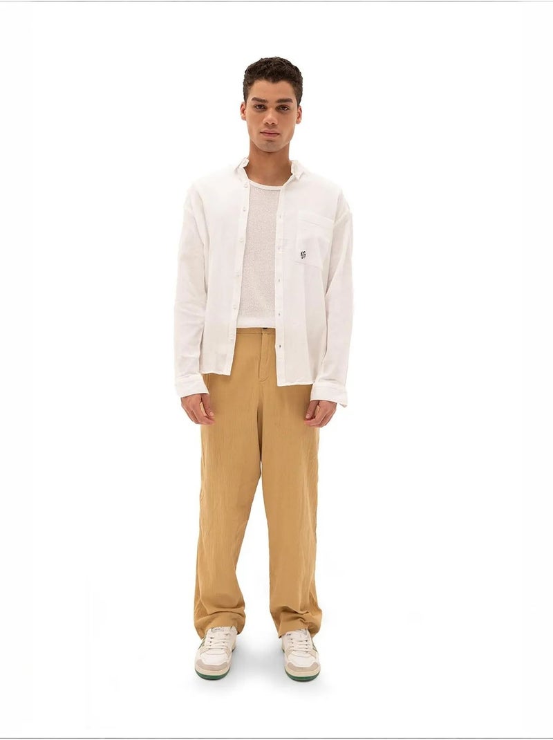 Chemise homme en coton giesto Blanc - Kiabi