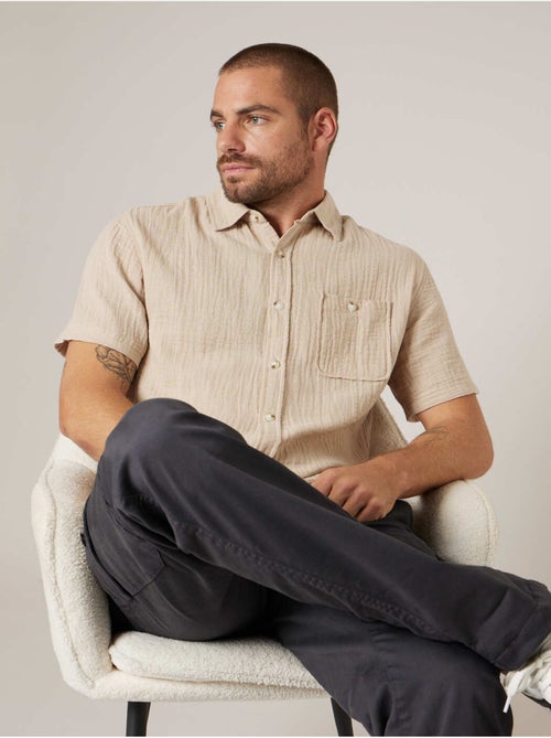 Chemise homme en gaze de coton 'Deeluxe' - Kiabi