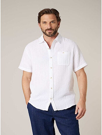 Chemise homme en gaze de coton 'Deeluxe'