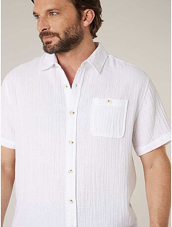 Chemise homme en gaze de coton 'Deeluxe'