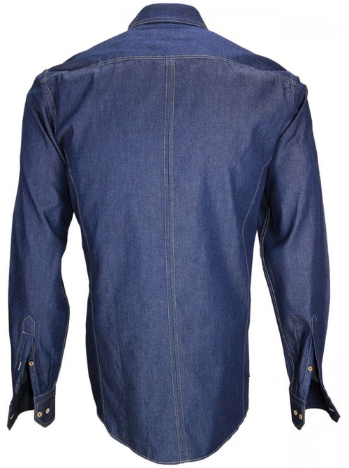 Chemise homme en jeans coupe cintrée DENIM Emporio balzani - Kiabi Chemise homme en jeans coupe cintrée DENIM Emporio balzani - Kiabi