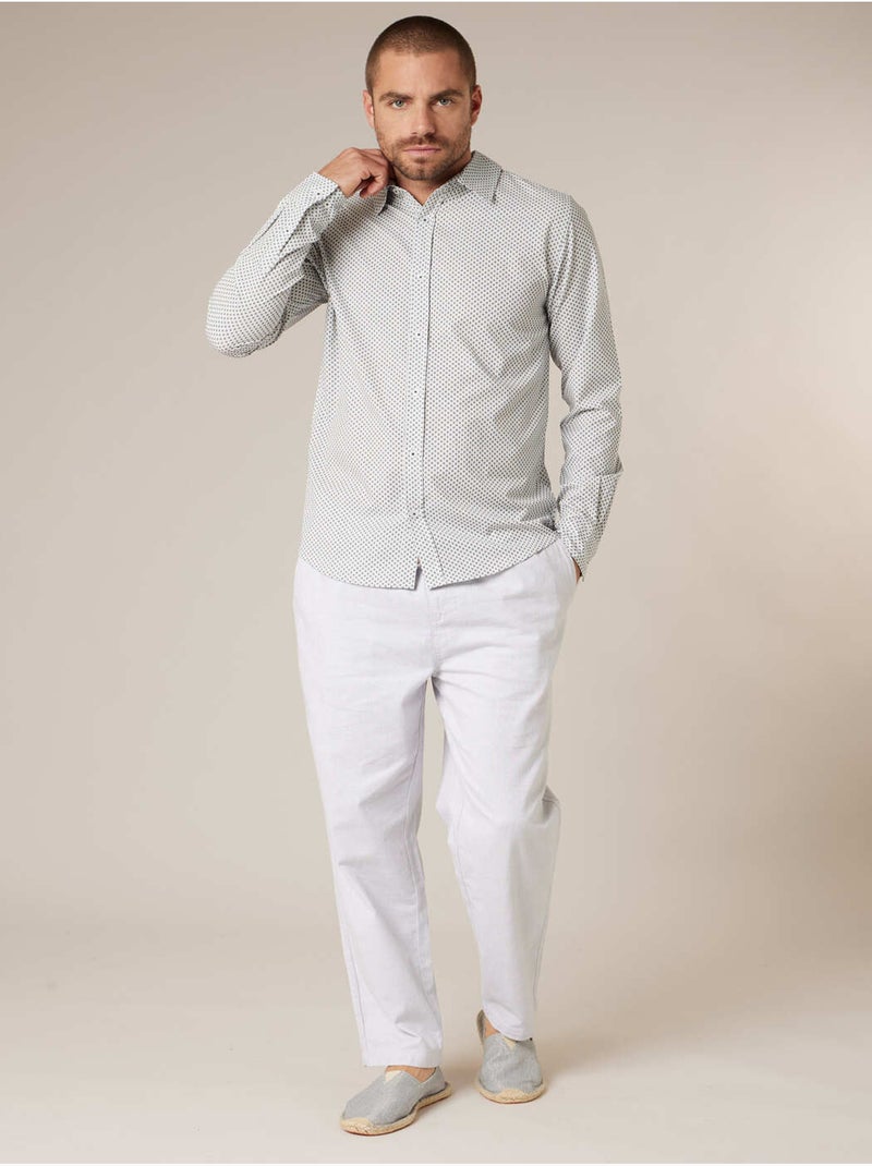 Chemise homme en modal 'Deeluxe' Bleu marine - Kiabi