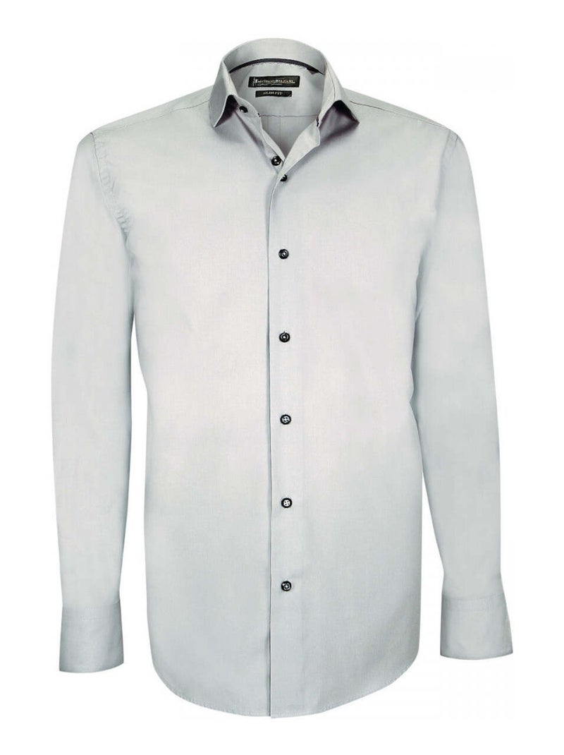 Chemise homme en popeline coupe cintrée GIACOMO Emporio balzani Beige , 42 Beige - Kiabi