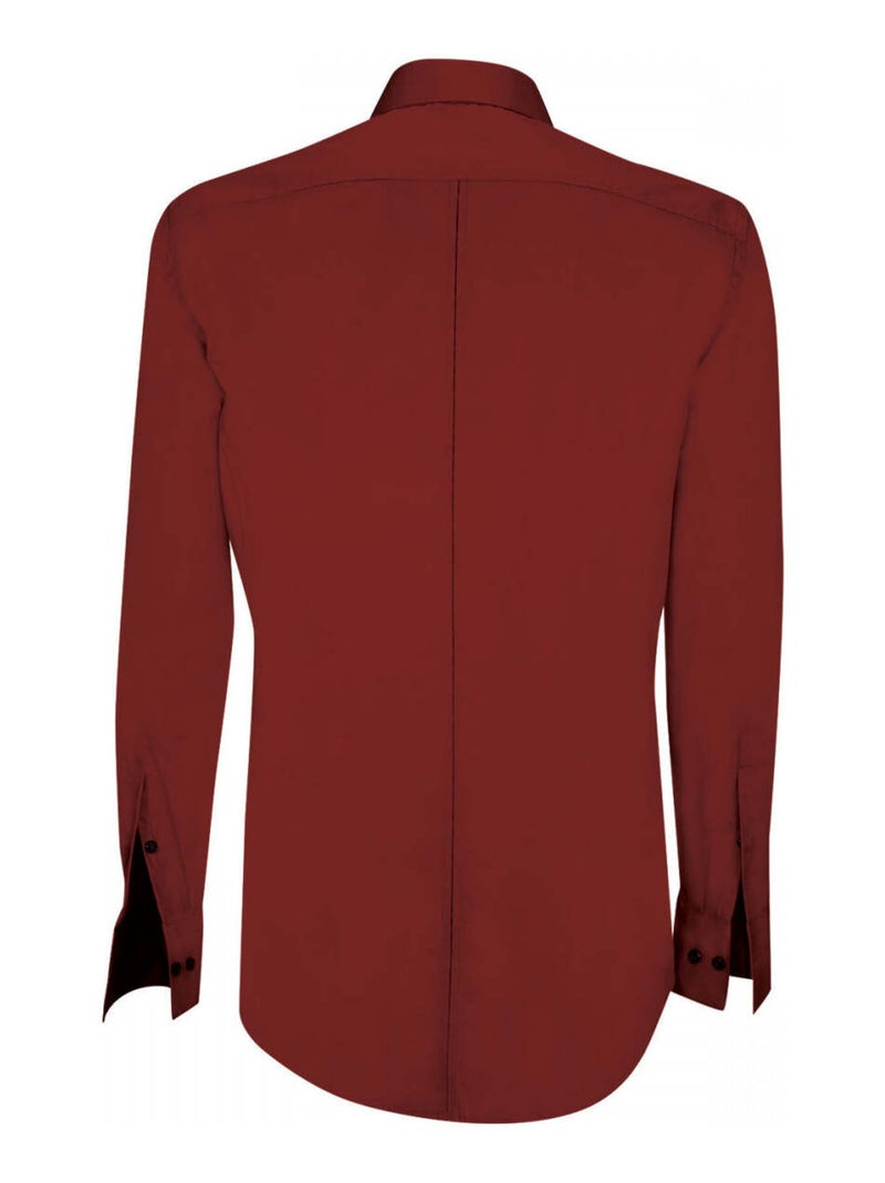 Chemise homme en popeline coupe cintrée GIACOMO Emporio balzani Marron , 45 Marron - Kiabi