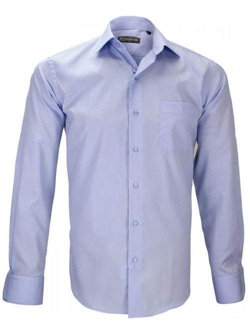 Chemise homme en popeline coupe droite PALAZZO Emporio balzani Blanc pur , 43 - Kiabi