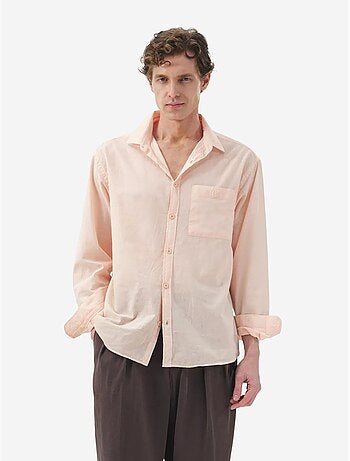 Chemise homme en popeline de coton coupe classique giesto