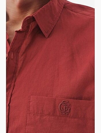 Chemise homme en popeline de coton coupe classique giesto